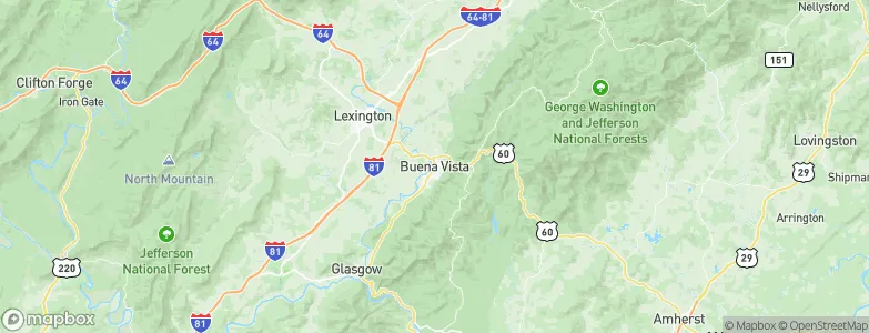 Buena Vista, United States Map