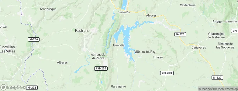 Buendía, Spain Map