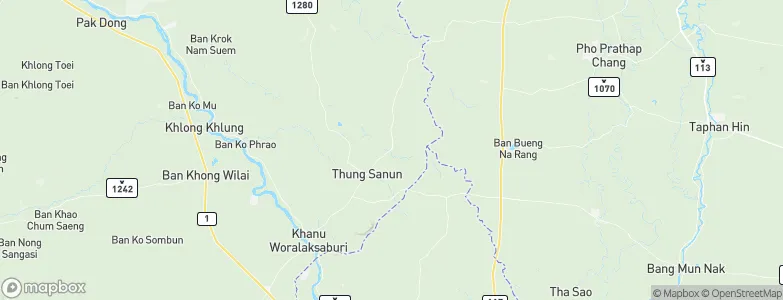 Bueng Samakkhi, Thailand Map