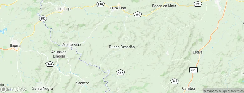 Bueno Brandão, Brazil Map