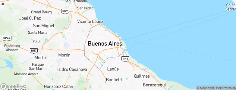 Buenos Aires, Argentina Map