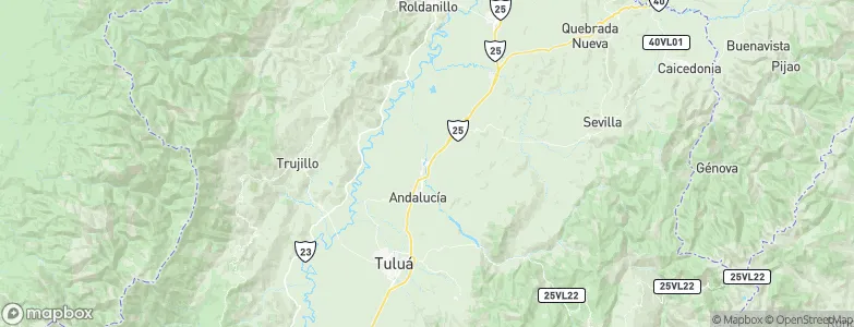 Bugalagrande, Colombia Map