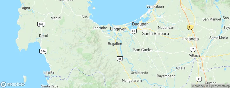 Bugallon, Philippines Map