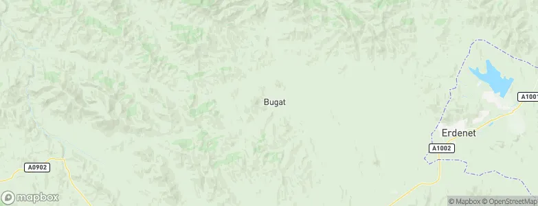 Bugat, Mongolia Map