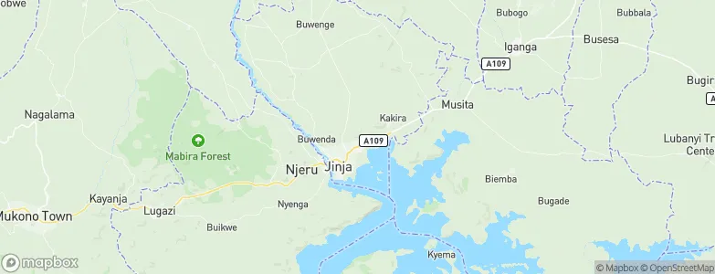 Bugembe, Uganda Map