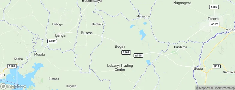 Bugiri, Uganda Map