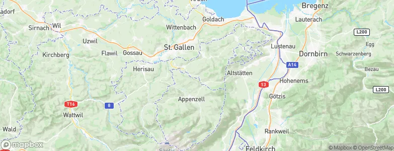 Bühler, Switzerland Map