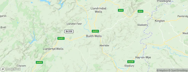 Builth Wells, United Kingdom Map
