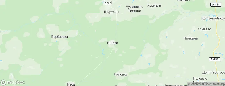 Buinsk, Russia Map