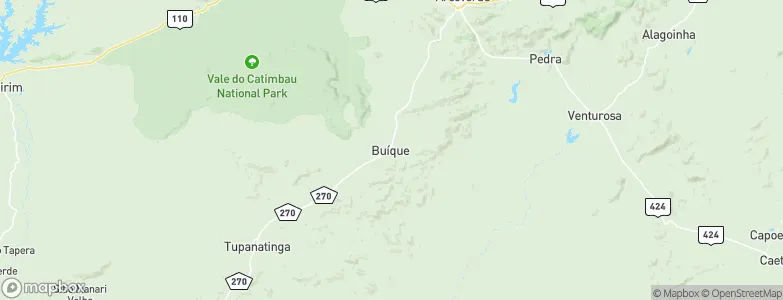 Buíque, Brazil Map