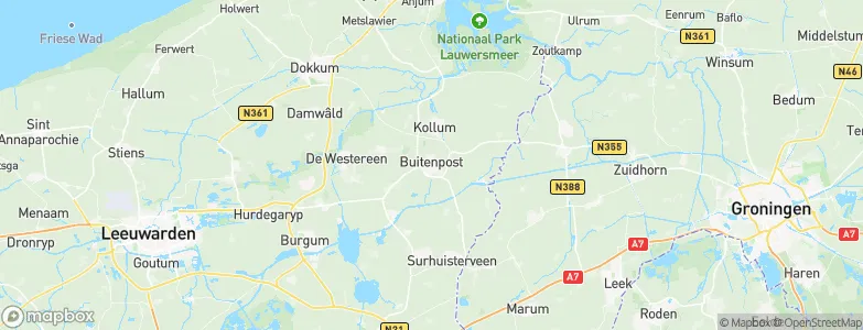 Buitenpost, Netherlands Map