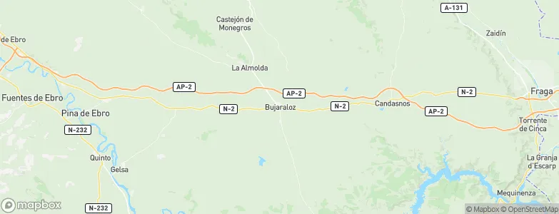 Bujaraloz, Spain Map