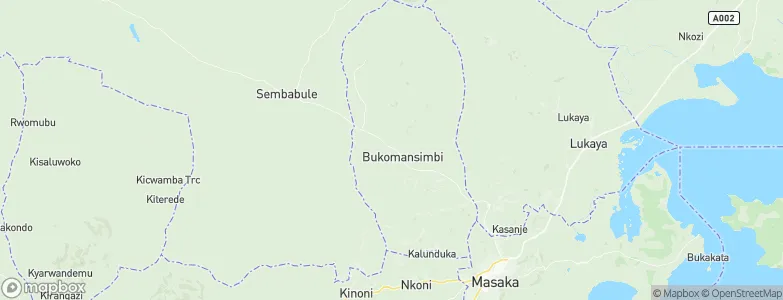 Bukomansimbi, Uganda Map