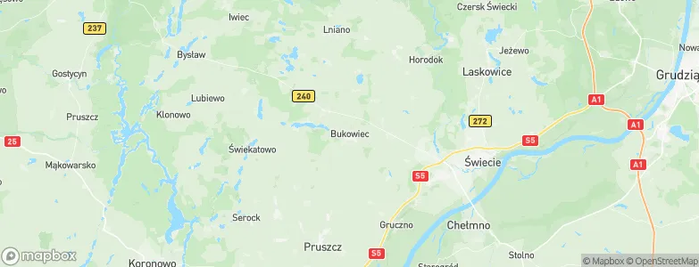Bukowiec, Poland Map