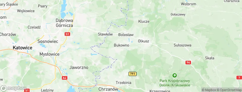Bukowno, Poland Map