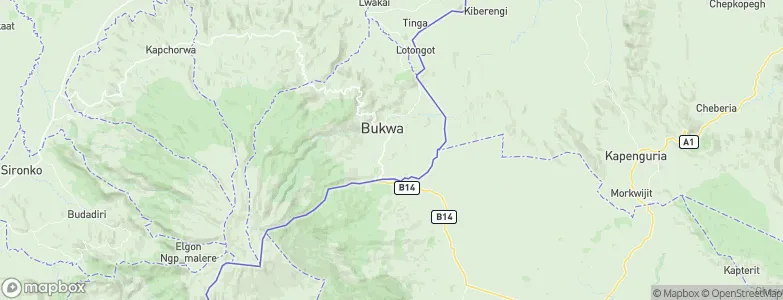 Bukwa, Uganda Map