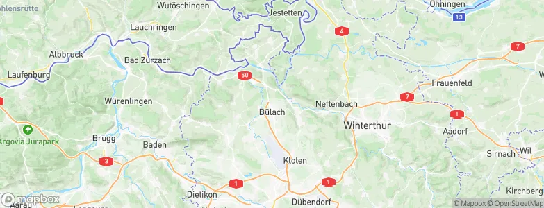Bülach, Switzerland Map