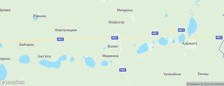 Būlaevo, Kazakhstan Map