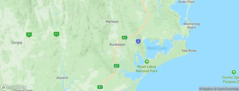 Bulahdelah, Australia Map