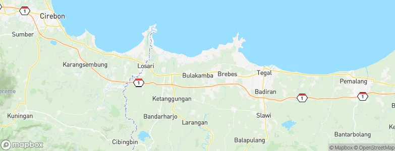 Bulakamba, Indonesia Map