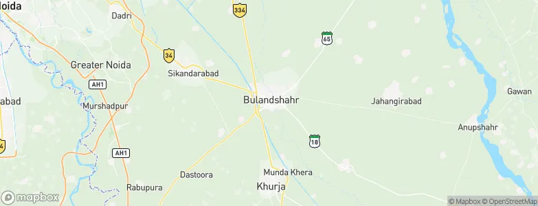 Bulandshahr, India Map