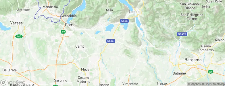 Bulciago, Italy Map