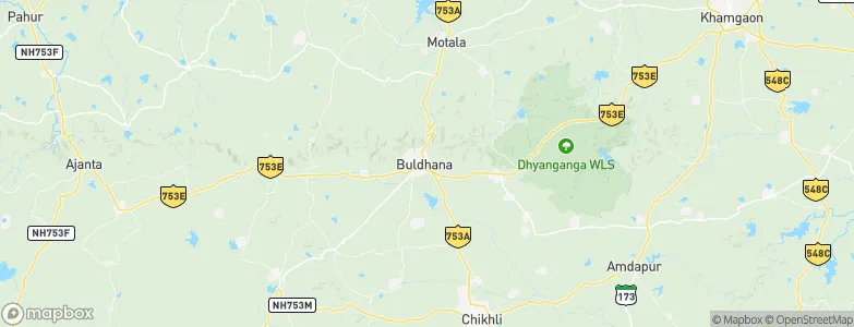Buldāna, India Map