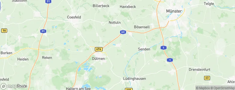 Buldern, Germany Map