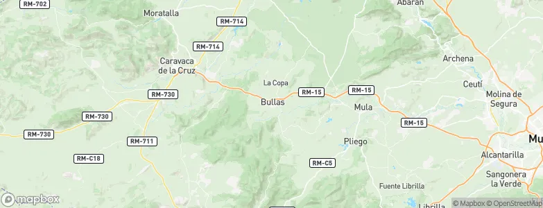 Bullas, Spain Map