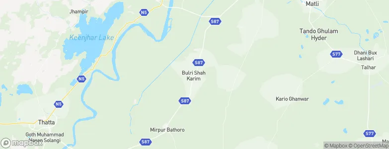 Bulri, Pakistan Map