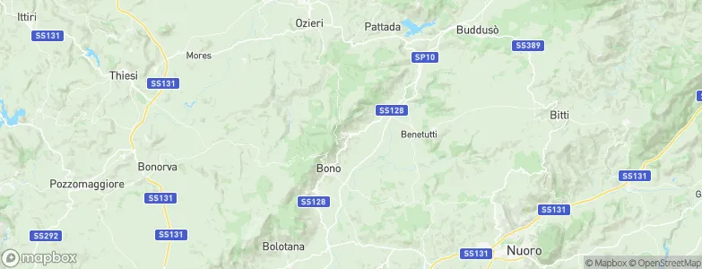 Bultei, Italy Map