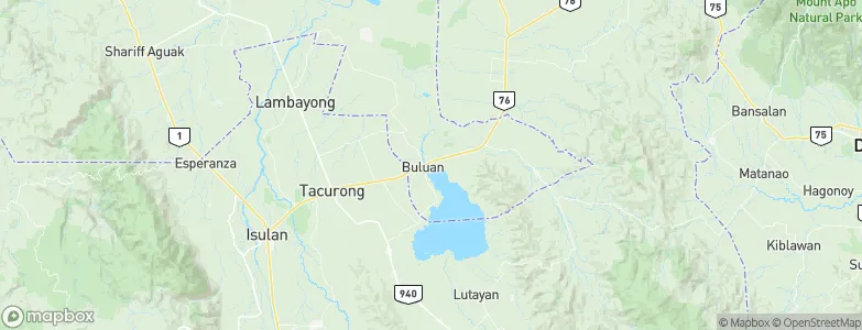 Buluan, Philippines Map