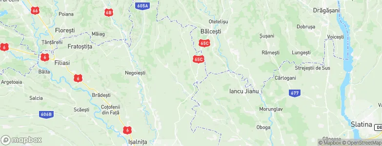 Bulzeşti, Romania Map