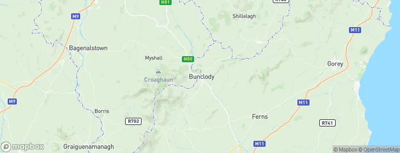 Bunclody, Ireland Map