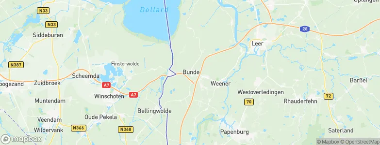 Bunde, Germany Map