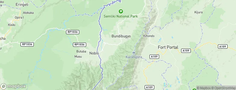 Bundibugyo District, Uganda Map