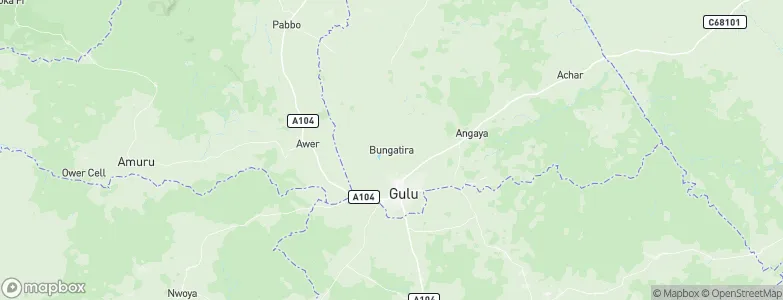 Bungatira, Uganda Map
