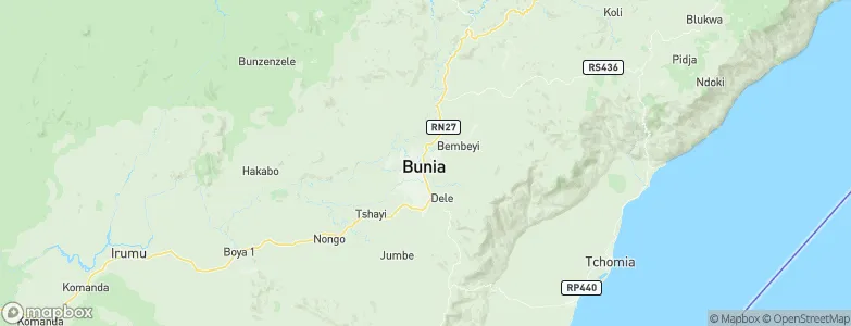 Bunia, Democratic Republic of the Congo Map
