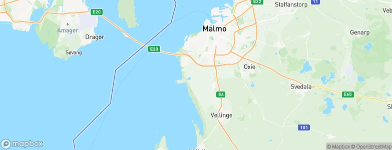 Bunkeflostrand, Sweden Map