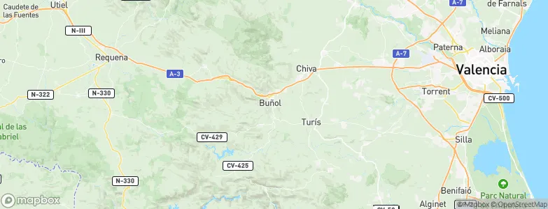 Buñol, Spain Map