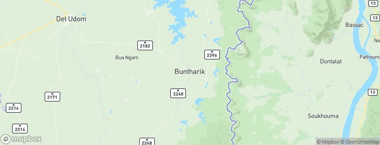 Buntharik, Thailand Map