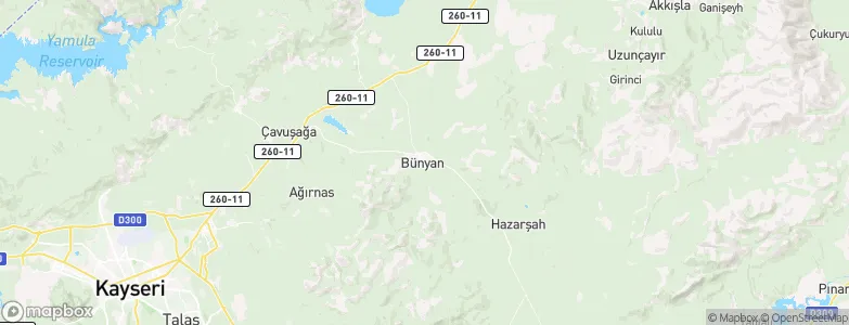 Bünyan, Turkey Map