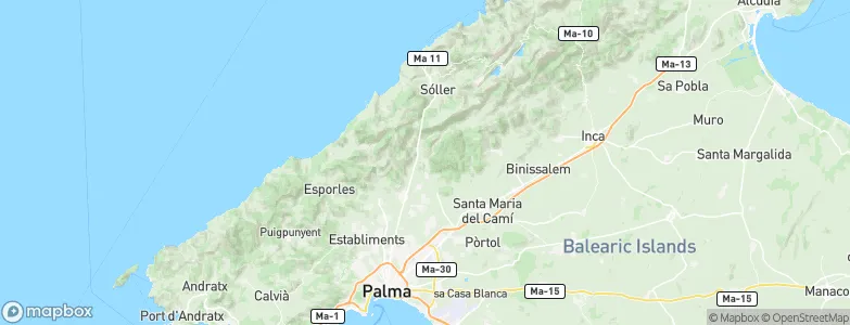 Bunyola, Spain Map