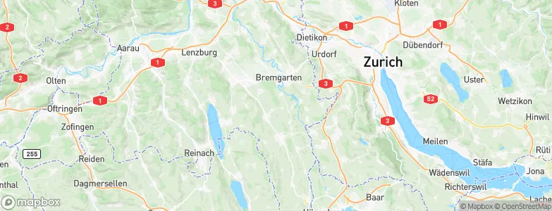 Bünzen, Switzerland Map
