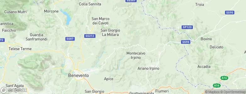 Buonalbergo, Italy Map