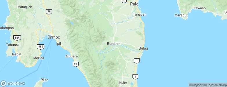 Burauen, Philippines Map