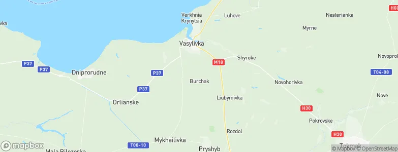Burchak, Ukraine Map