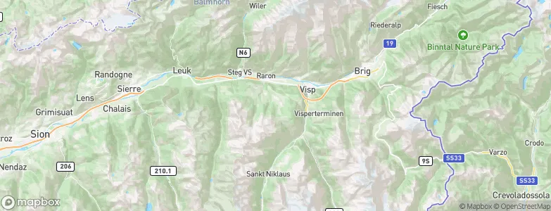Bürchen, Switzerland Map