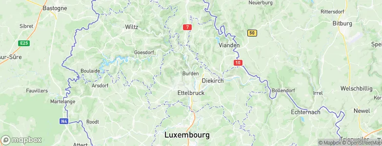 Burden, Luxembourg Map