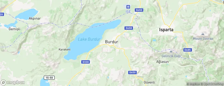 Burdur, Turkey Map
